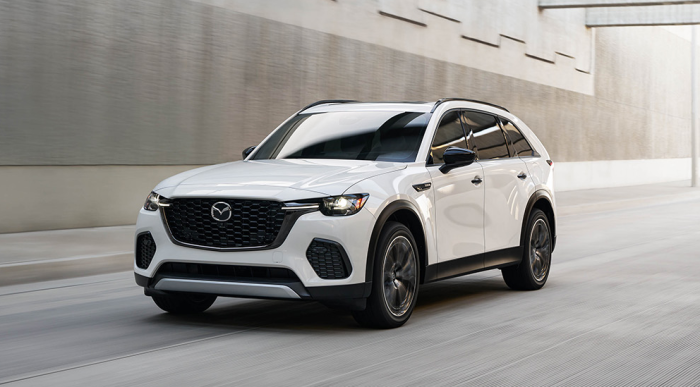 Mazda CX-70 PHEV on the road