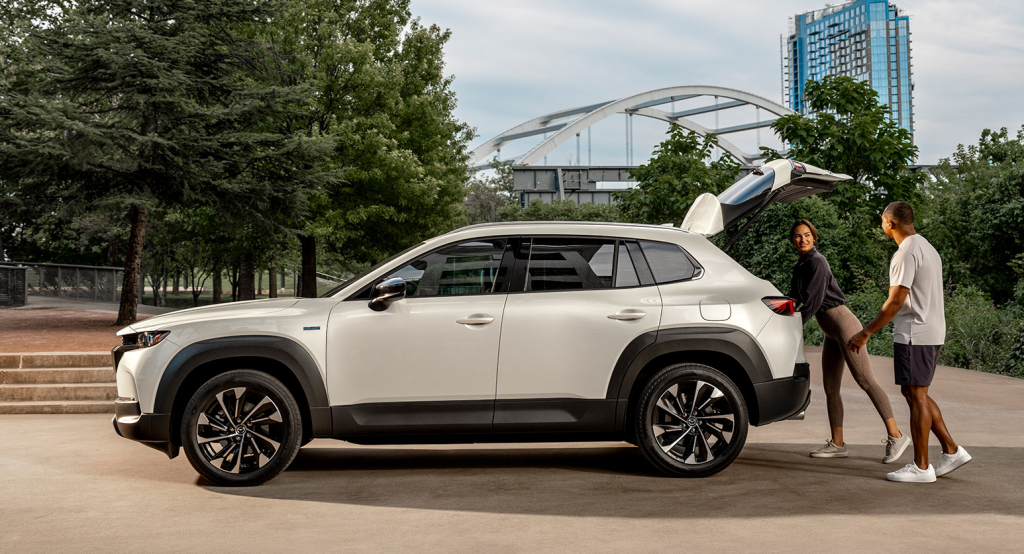2025 Mazda CX-50 Hybrid with the truck open