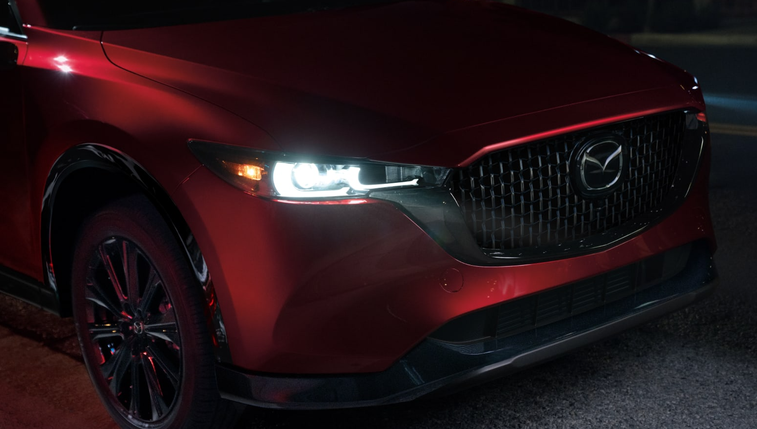 Red 2025 Mazda CX-5 grille
