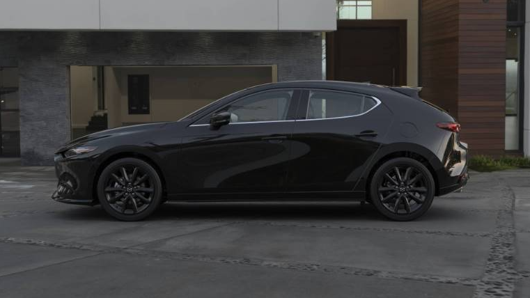 Black 2026 Mazda3 Hatchback parked