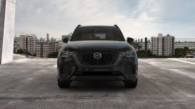 Black 2026 Mazda CX-70 facing the front