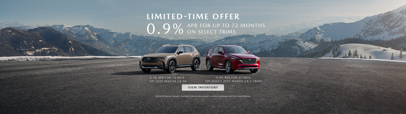 0.9% APR FOR UP TO 72 MONTHS ON SELECT TRIMS