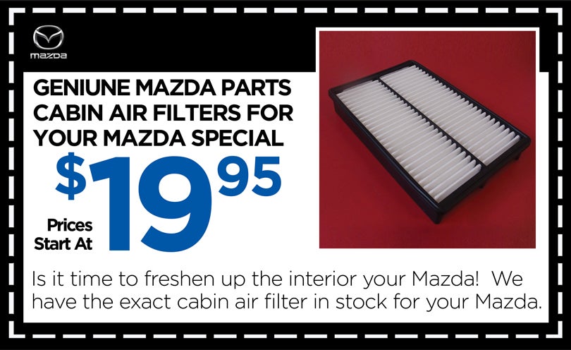 Cabin Air Filters for your Mazda